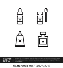 Vector - The Best Design Icon CBD Medical outline for all needs