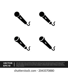 Vector - The Best Design Icon Communication Microphone Glyph For All Needs