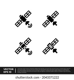 Vector - The Best Design Icon Communication Satellite Glyph For All Needs