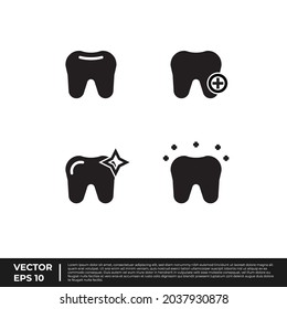 Vector - The Best Design Icon Dental Glyph for all needs