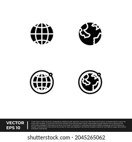 Vektorgrafik - Das beste Design-Internet-Symbol mit glänzendem Hintergrund für alle Anforderungen