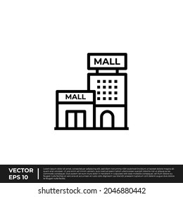 Vector - The Best Design Mall Icon Outline Style For All Needs
