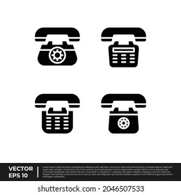 Vector - The Best Design Office Icon Telephone Glyph For All Needs