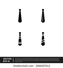 Vector - The Best Design Office Icon Tie Glyph For All Needs