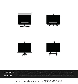 Vector - The Best Design Office Icon Presentation Board Glyph For All Needs