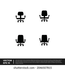 Vector - The Best Design Office Icon Office Chair Glyph For All Needs