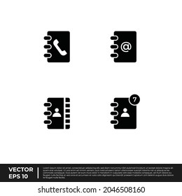 Vector - The Best Design Office Icon Address book Glyph For All Needs