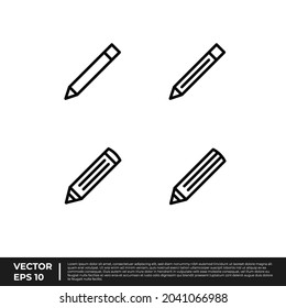 Vector - The Best Design Outline Icon pencil For All needs