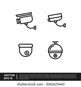Vector - The Best Design Security Icon Cctv Outline For All Needs