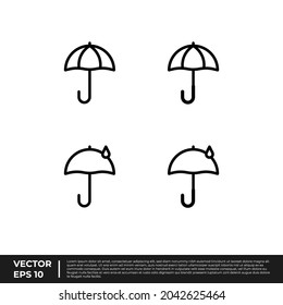 Vector - The Best Design Security Icon  Umbrella Outline For All Needs