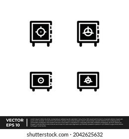Vector - The Best Design Security Icon  Brankas Glyph For All Needs