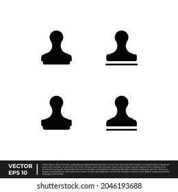 Vector - Das beste Design-Stationery-Symbol aus Gummi Stempel-Glyph für alle Anforderungen