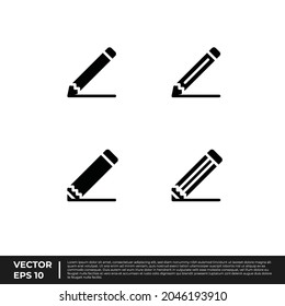 Vector - The Best Design Stationery Icon Pencil Glyph For All Needs
