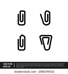 Vector - The Best Design Stationery Icon Paper Clip Glyph For All Needs