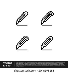 Vector - The Best Design Stationery Icon Cutter Outline For All Needs