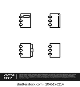 Vector - The Best Design Stationery Icon Binder Glyph For All Needs