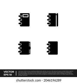 Vector - The Best Design Stationery Icon Binder Glyph For All Needs