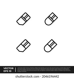 Vector - The Best Design Stationery Icon Eraser Outline For All Needs