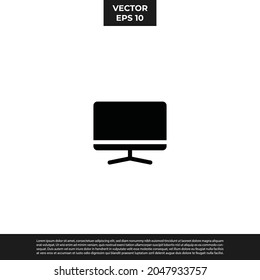 Vector - The Best Design Television Icon Glyph Style For All Needs