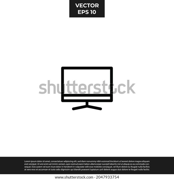 Vector - The Best Design Television Icon Outline
Style For All Needs