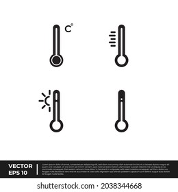 Vector - The Best Design Termometer Icon Glyph for all needs