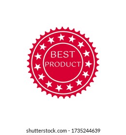 Vector Best Product Label On white