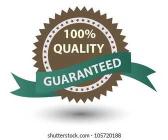 Vector Best Seller label with red ribbon.