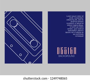 Vector beta tape and cassette box old graphic in 80s style. Awesome super video hits. VHS effect. 80's and 90's style. Retro vintage cover