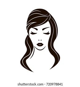 Vector beuty girl logo