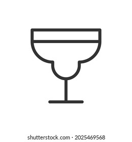 Vector beverage line icon. Symbol in trendy outline style. Vector illustration isolated on a white background. 