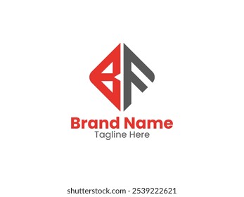 Vector BF letter logo design BF creative initials letter logo concept