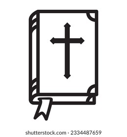 Vektor-Bibel, Wort Gottes Symbol, Religion und Glauben