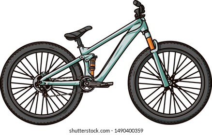 Vector bicycle. file editable. you can use this vector for sticker, t-shirt design, poster, etc