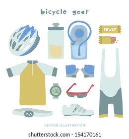 Vector Bicycle Gear Illustration