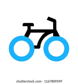 vector Bicycle icon, vector Bicycle illustration - sport symbol