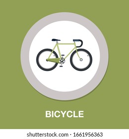 vector Bicycle icon, vector Bicycle illustration - sport symbol