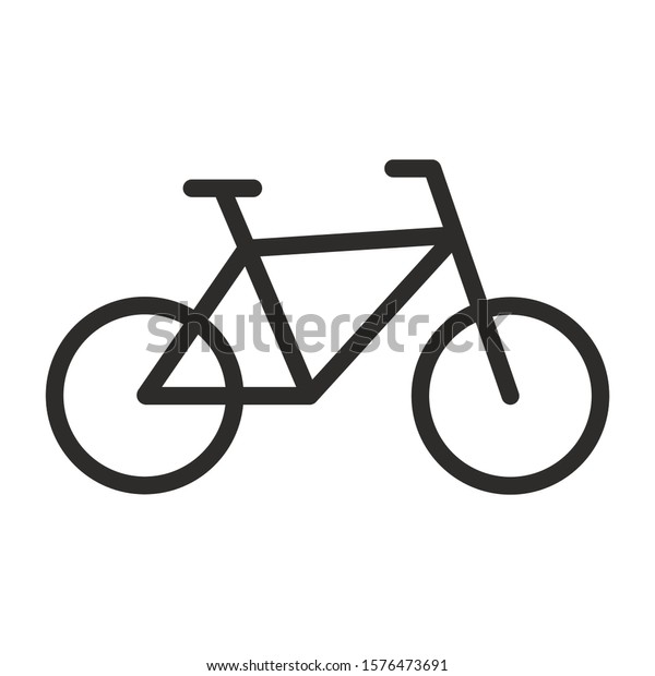 Vector bicycle icon.\
Logo illustration.
