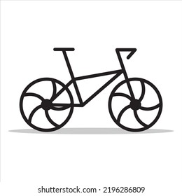 Vector Bicycle Icon Symbol. Simple element illustration. Bike sign icon symbol design.