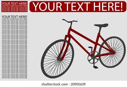 Vector bicycle illustration