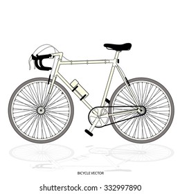 Vector bicycle illustration.