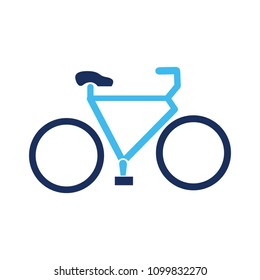 Vector Bicycle Illustration - Ride Cycle Symbol, Exercise Sign Symbol