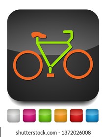 vector Bicycle illustration - ride cycle symbol, exercise sign symbol