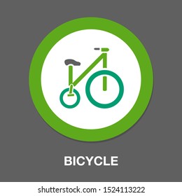 Vector Bicycle Illustration - Ride Cycle Symbol, Exercise Sign Symbol