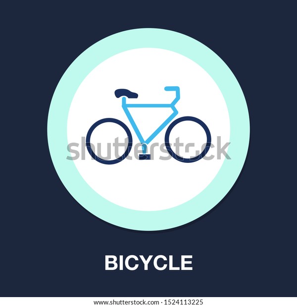 Vector Bicycle Illustration Ride Cycle Symbol Stock Vector (Royalty