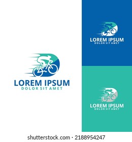 Vector bicycle labels, Cycle race.