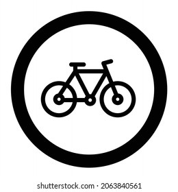 Diseño de iconos de glifo de carriles para bicicletas vectoras
