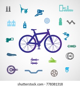 Vector bicycle, parts and accessories.