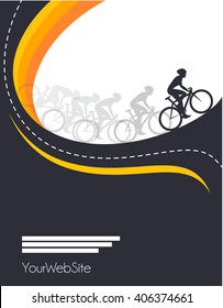  Vector Bicycle Race Event Poster Design