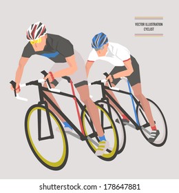 Vector Bicycle Race Illustrations