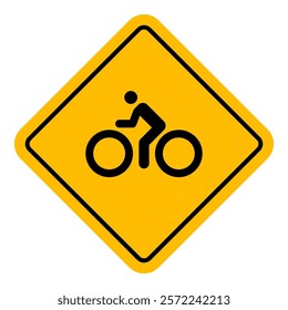 Vector Bicycle Road Sign Illustration